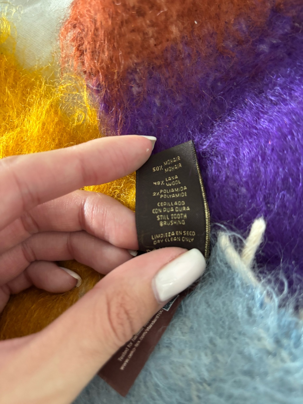 Matisse Ezcaray Mohair Scarf Guggenheim Bilbao Colorblock